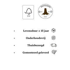 Tuin tafel Lars - Teak